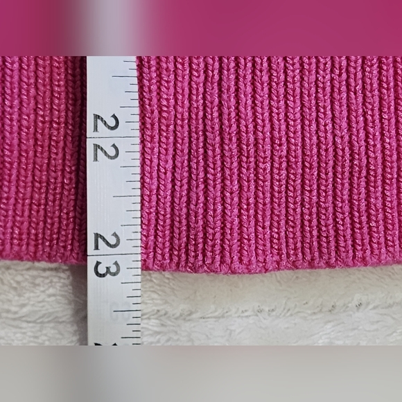 Lauren Ralph Lauren Pink Cable Knit Buckle Detail Sweater Size Small - Picture 11 of 11